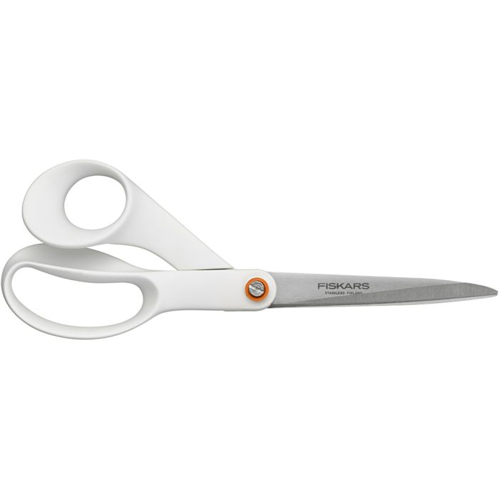 Fiskars Universalsaks, L: 21 cm, hvit, 1 stk.