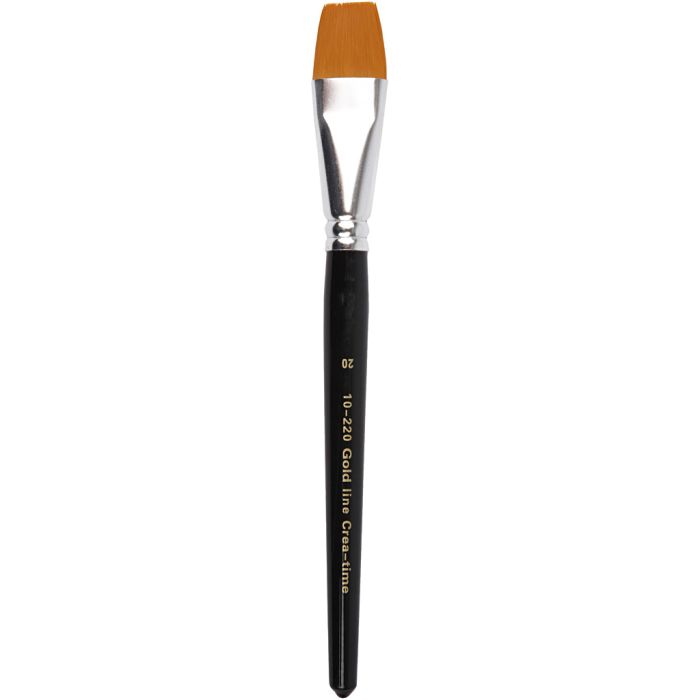 Gold Line pensler, nr. 20, L: 21 cm, B: 24 mm, flat, 6 stk./ 1 pk.