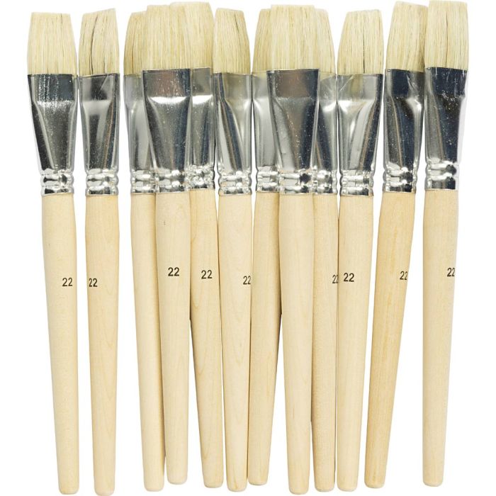 Nature Line Pensel, nr. 22, L: 20,5 cm, flat, 12 stk./ 1 pk.
