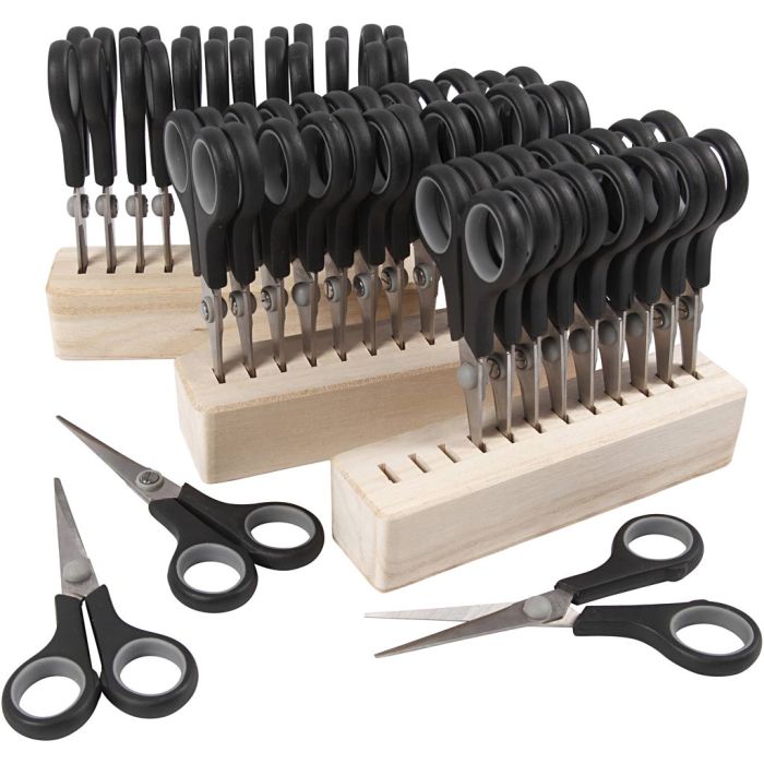 Barnesaks, L: 14 cm, høyre & venstre, svart, 1 sett