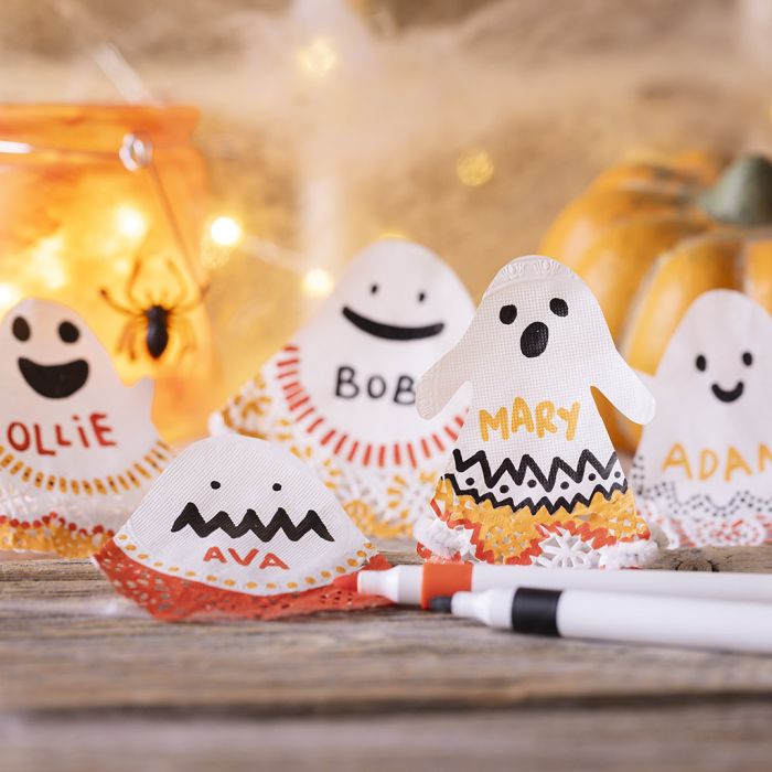 Spøkelsesbordkort for halloween 