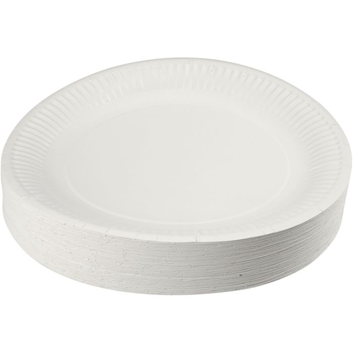 Papptallerken, dia. 23 cm, 100 stk./ 1 pk.