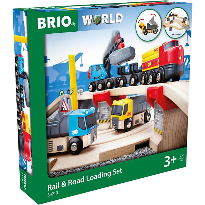 BRIO tog- og veilastersett, ca. 32 deler, 1 pk.