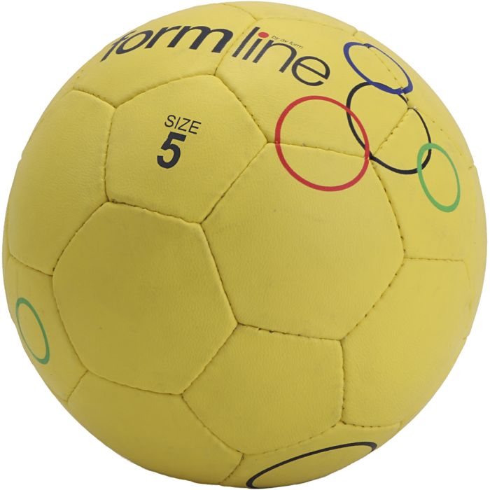 Street fotball, nr. 5, gul, 6 stk./ 1 sett