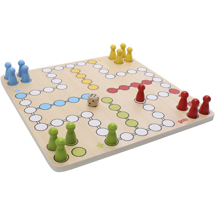 Ludo, str. 28x28 cm, DK,ENG,DE,ES,IT,FR,NL, 1 stk., Dansk tekst