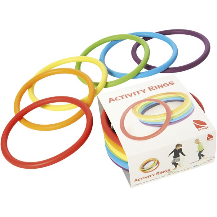 GONGE® Activity rings - aktivitetsringer, dia. 16 cm, 6 stk./ 1 pk.