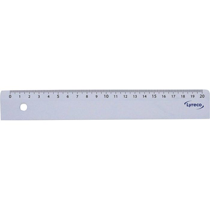 Linjal, L: 20 cm, 1 stk.
