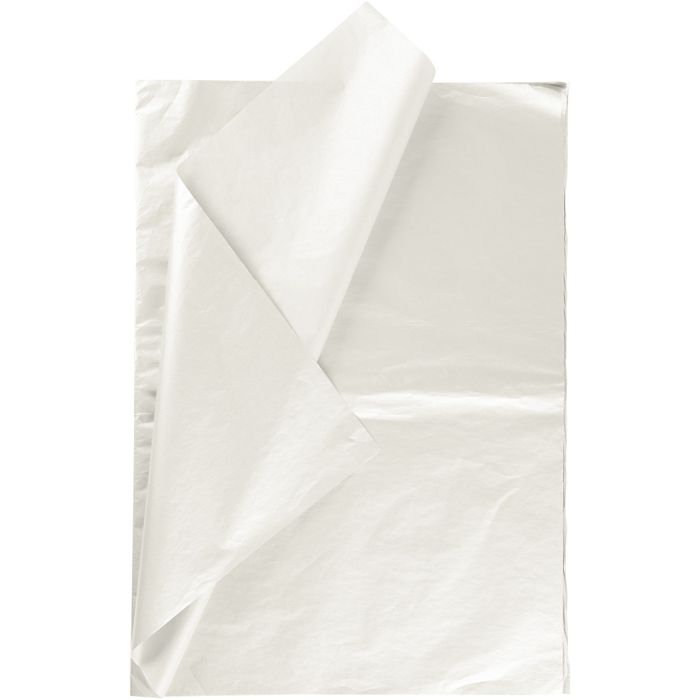 Silkepapir, ark 50x70 cm, 17 g, perlemor, 6 ark/ 1 pk.