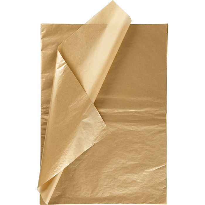 Silkepapir, ark 50x70 cm, 17 g, kobber, 25 ark/ 1 pk.