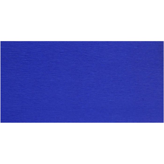 Kreppapir, ark 50x250 cm, 22 g, blå, 10 legg/ 1 pk.