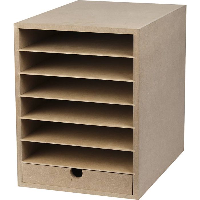 Kartongreol, H: 31,5 cm, D: 32 cm, B: 24,3 cm, A4, 1 stk.