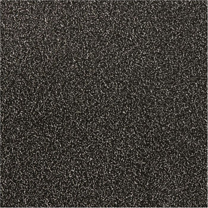 Glitterfilm, B: 35 cm, tykkelse 110 my, svart, 2 m/ 1 rl.