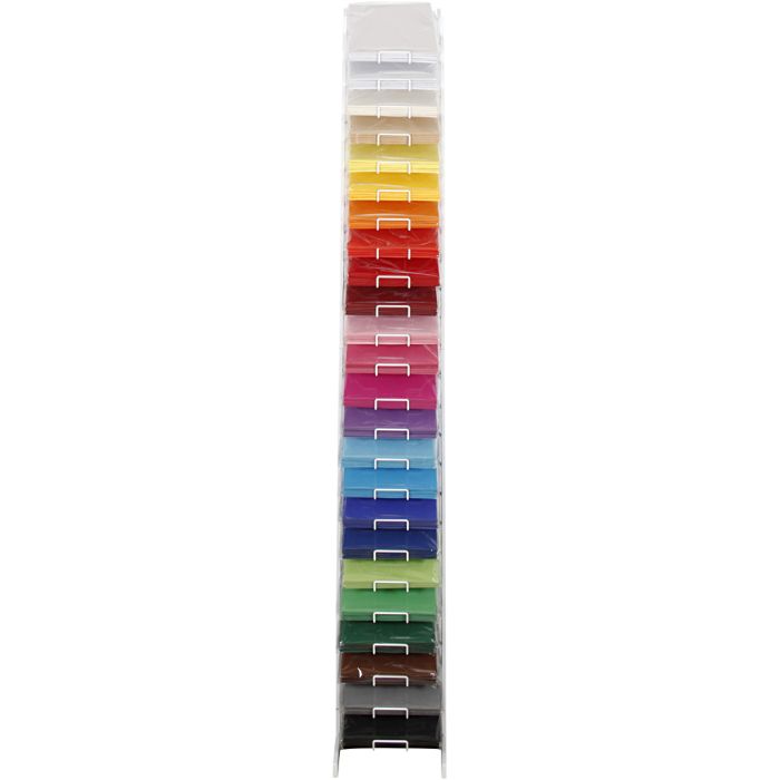 Creativ kartong, A4, ark 210x297 mm, 180 g, ass. farger, 120x20 ark/ 1 pk.