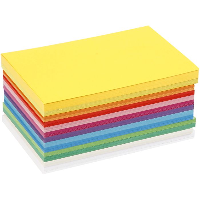 Vårpapp, A6, ark 105x148 mm, 180 g, ass. farger, 300 ass. ark/ 1 pk.