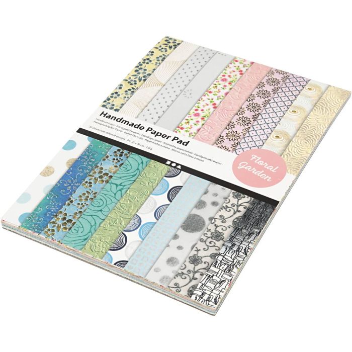 Håndlaget Papir, A4, ark 210x297 mm, 110-150 g, 20 ark/ 1 pk.