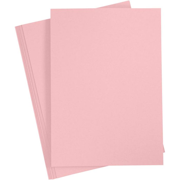 Papir, A4, ark 210x297 mm, 80 g, lys rød, 20 stk./ 1 pk.