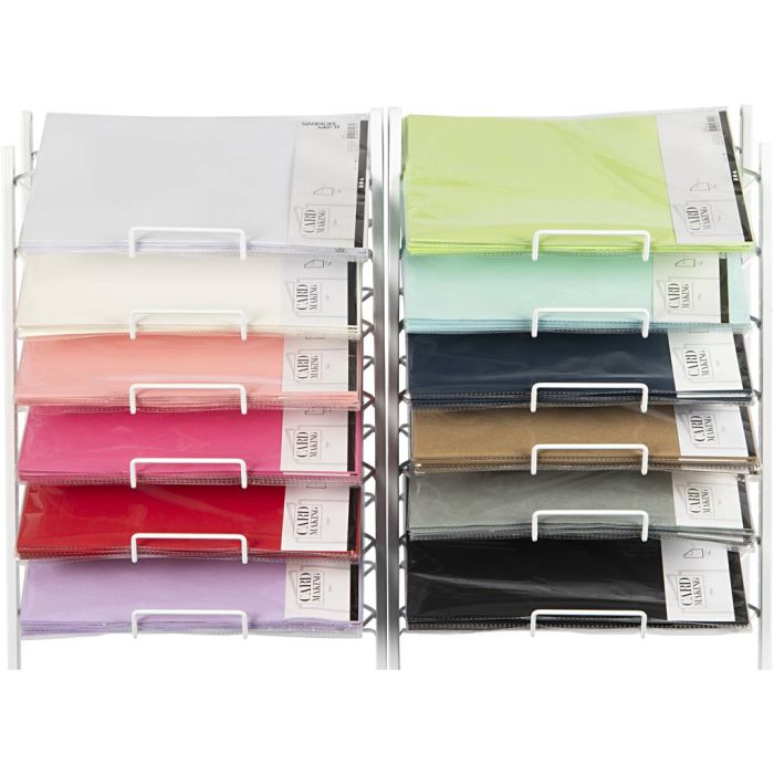 Papir, A4, ark 210x297 mm, 80 g, ass. farger, 12x10 pk./ 1 pk.