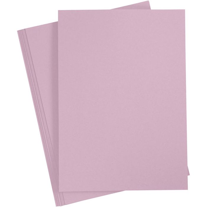Papir, A4, ark 210x297 mm, 80 g, lys lilla, 20 stk./ 1 pk.