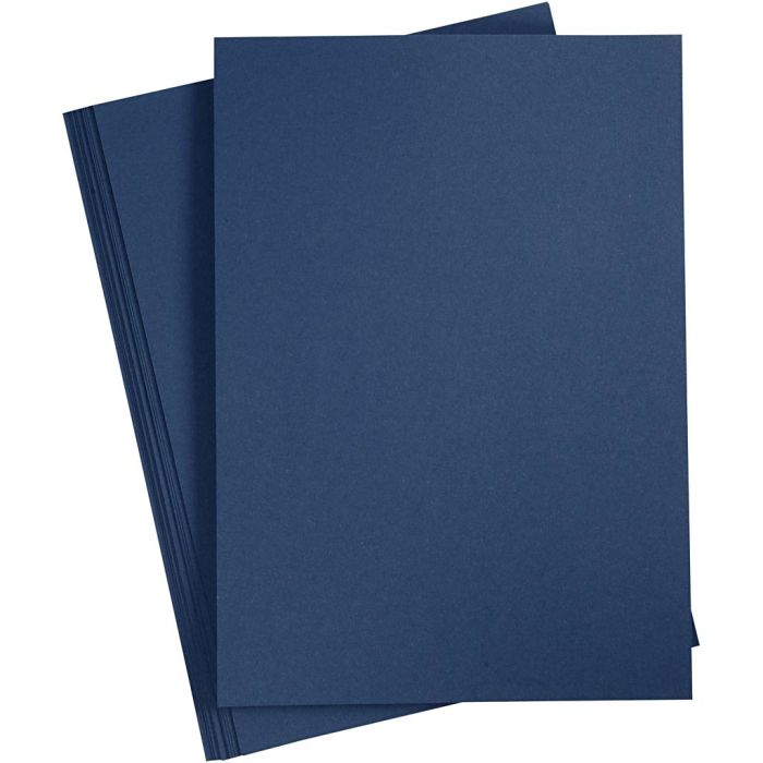 Teksturert kartong, A4, ark 210x297 mm, 220 g, blå, 10 ark/ 1 pk.