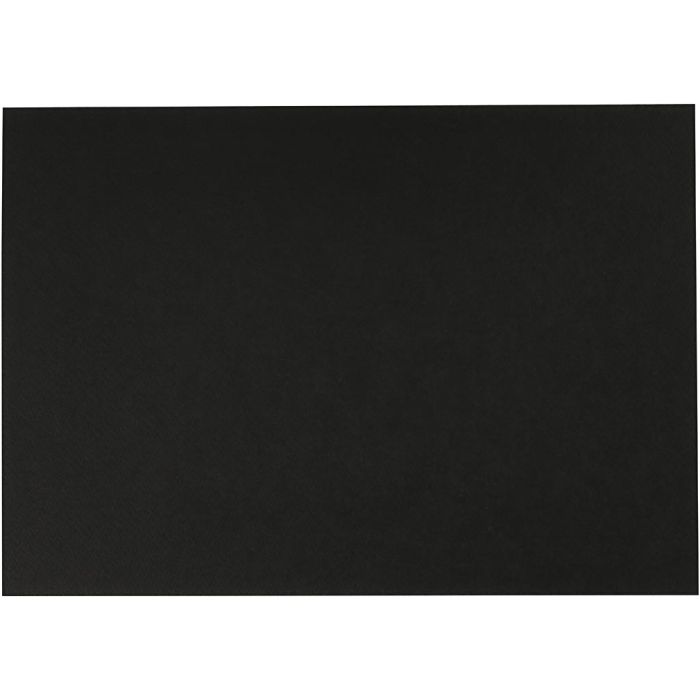 Akvarellpapir, A4, ark 210x297 mm, 230 g, svart, 10 ark/ 1 pk.