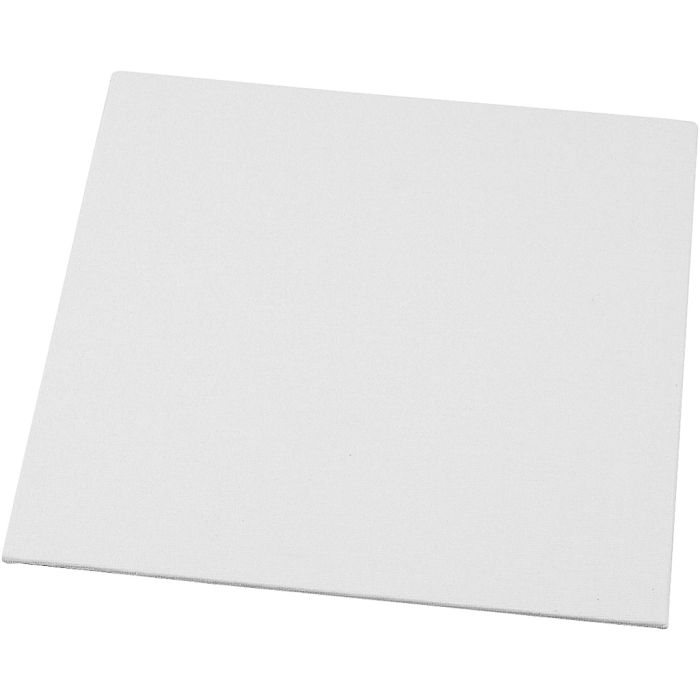 Maleplate, str. 20x20 cm, tykkelse 3 mm, 280 g, hvit, 10 stk./ 1 pk.