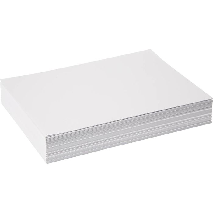Tegnepapir, A4, 130 g, hvit, 250 ark/ 1 pk.