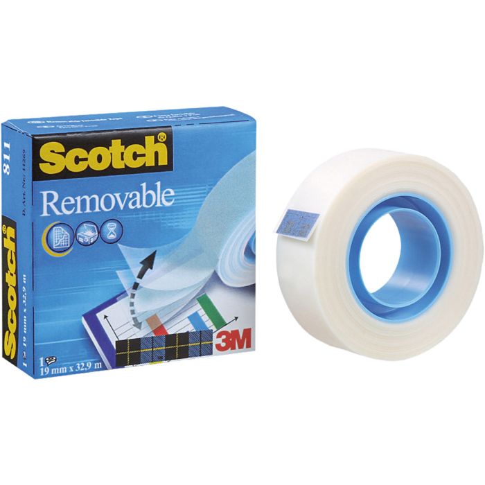 3M Magic tape, B: 19 mm, 33 m/ 1 rl.