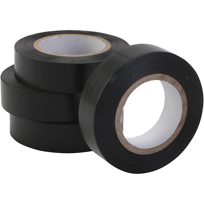 Art Tape, B: 15 mm, svart, 10x10 m/ 1 pk.