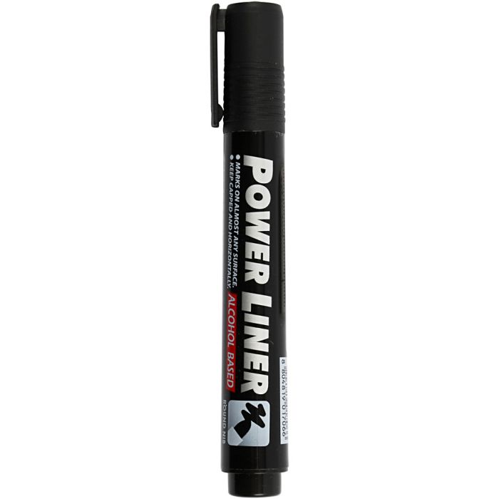 Power Liner, strek 1,5-3 mm, svart, 1 stk.
