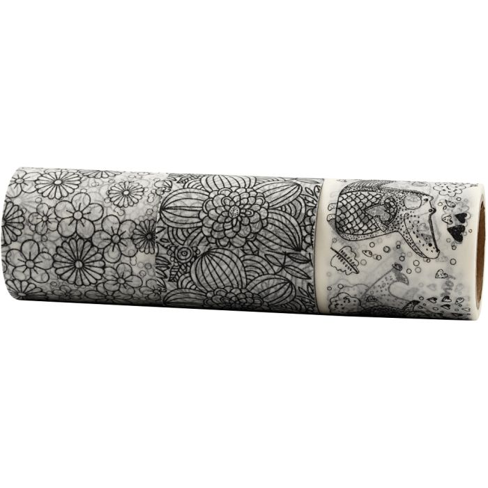 Glittertape, B: 50 mm, 3x5 m/ 1 pk.