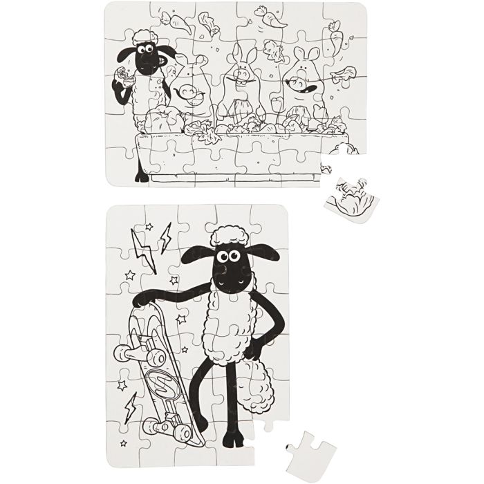 Pusslespill, str. 13x18,3 cm, 2 stk./ 1 pk.