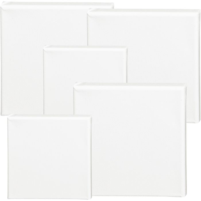 Malelerret, D: 1,6 cm, str. 15x15 cm, 360 g, hvit, 40 stk./ 1 pk.