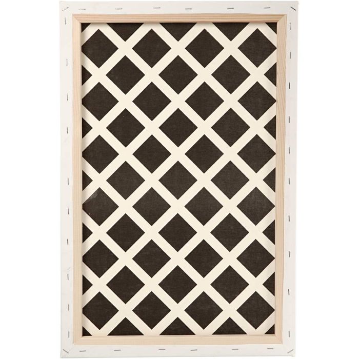 Malelerret, D: 1,7 cm, str. 40x60 cm, 360 g, hvit, 1 stk.