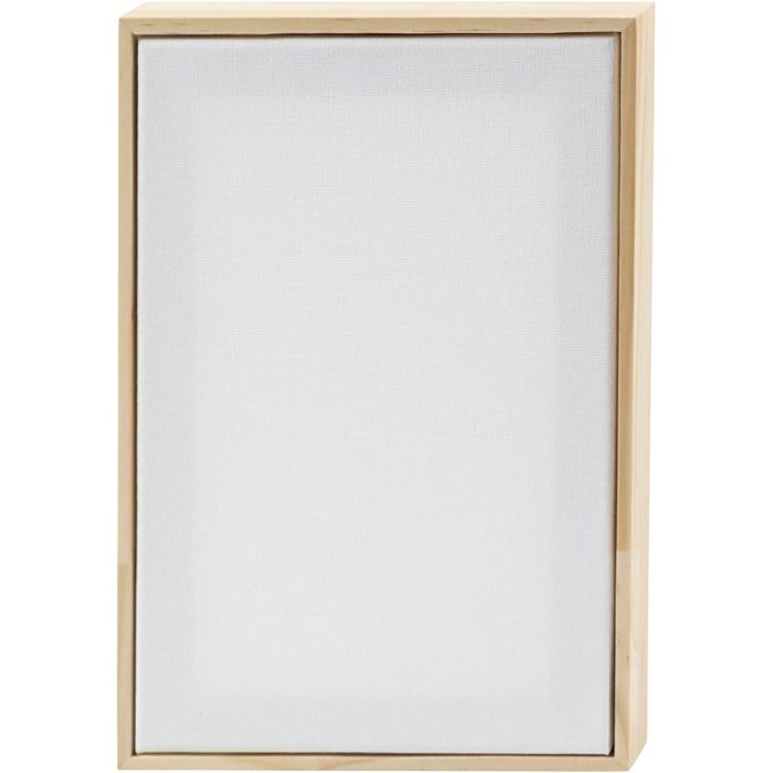 Malelerreter med ramme, str. 15,8x23,8 cm, 280 g, hvit, 1 stk.