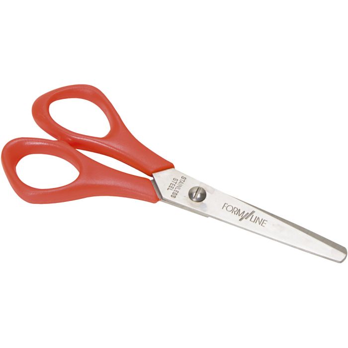 Skolesaks, L: 14 cm, rund, venstre, 12 stk./ 1 pk.