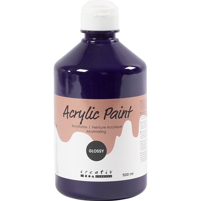 Akrylmaling Blank, violet, 500 ml/ 1 fl.
