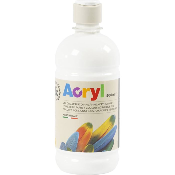 hvit, 500 ml/ 1 fl.