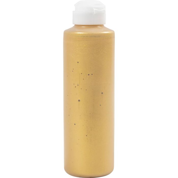 Metallisk akrylmaling, gull, 250 ml/ 1 fl.