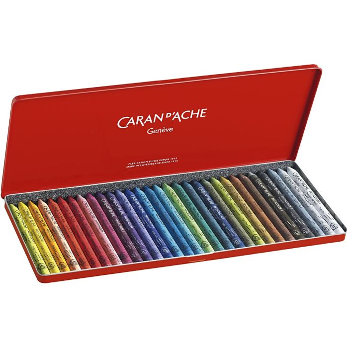 CARAN D’ACHE Neocolor I, L: 10 cm, tykkelse 8,5 mm, ass. farger, 30 stk./ 1 pk.