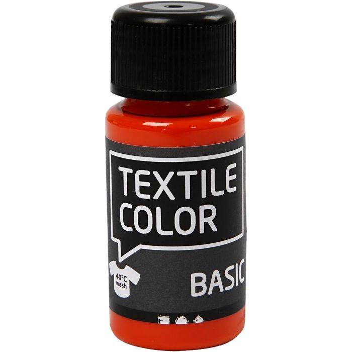Tekstilfarge, orange, 50 ml/ 1 fl.
