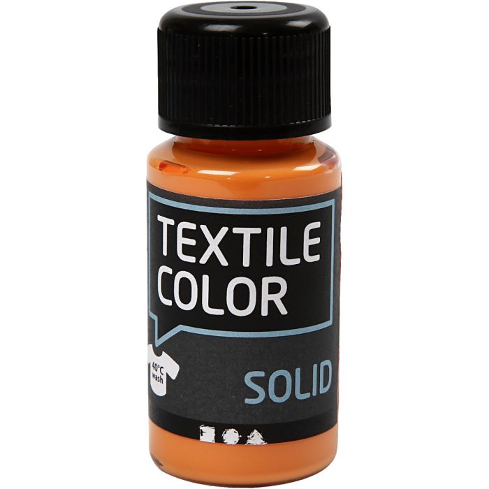 Tekstilfarge, dekkende, orange, 50 ml/ 1 fl.