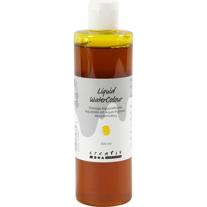 Akvarellmaling, gul, 300 ml/ 1 fl.