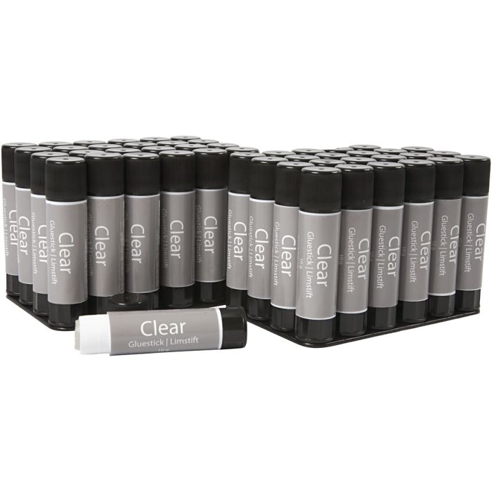 Clear Limstift, rund, 10 g, 48 stk./ 1 pk.