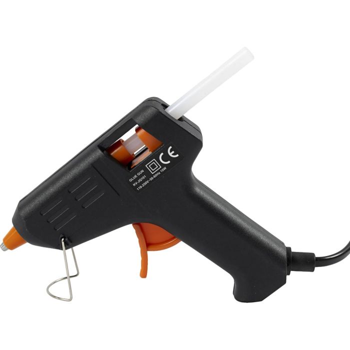 Mini limpistol, 130 °C - lavtemperatur, stikk EU, ca. 150 cm ledning, 1 stk.