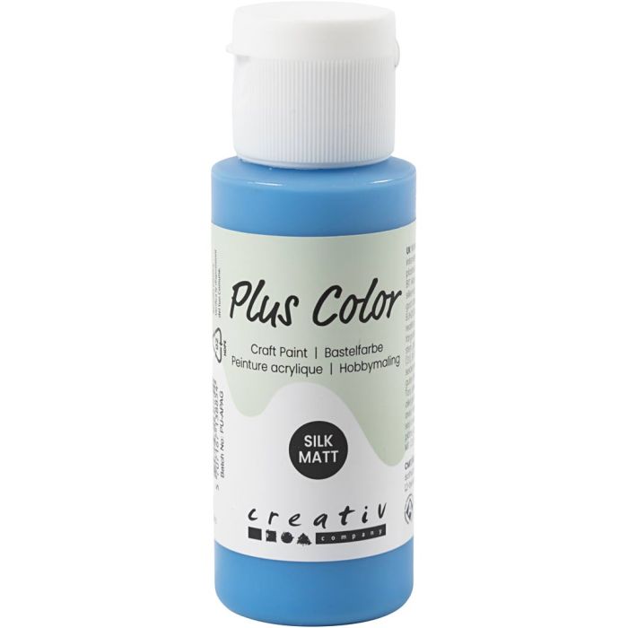 Plus Color Hobbymaling, primær blå, 60 ml/ 1 fl.