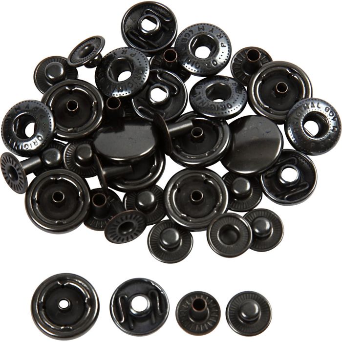 Trykknapper - refill, dia. 15 mm, 10 stk./ 1 pk.