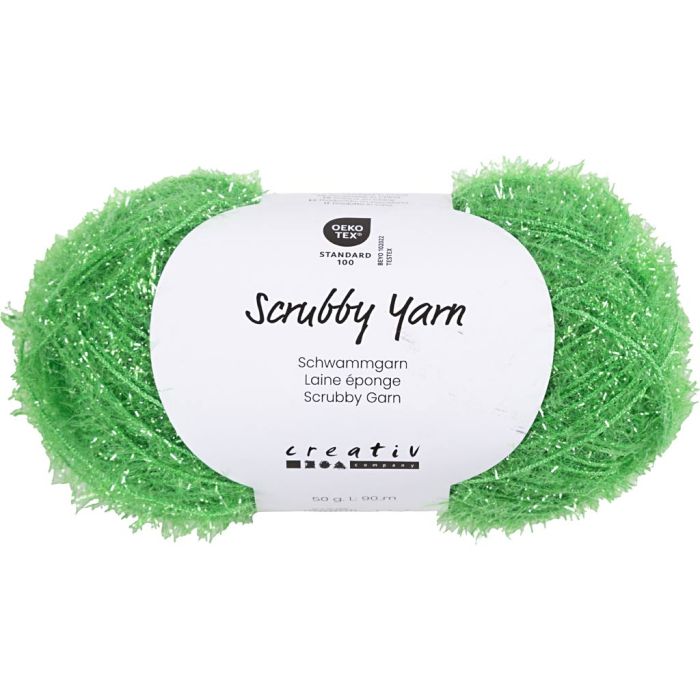 Scrubbygarn, L: 90 m, grønn, 50 g/ 1 nst.