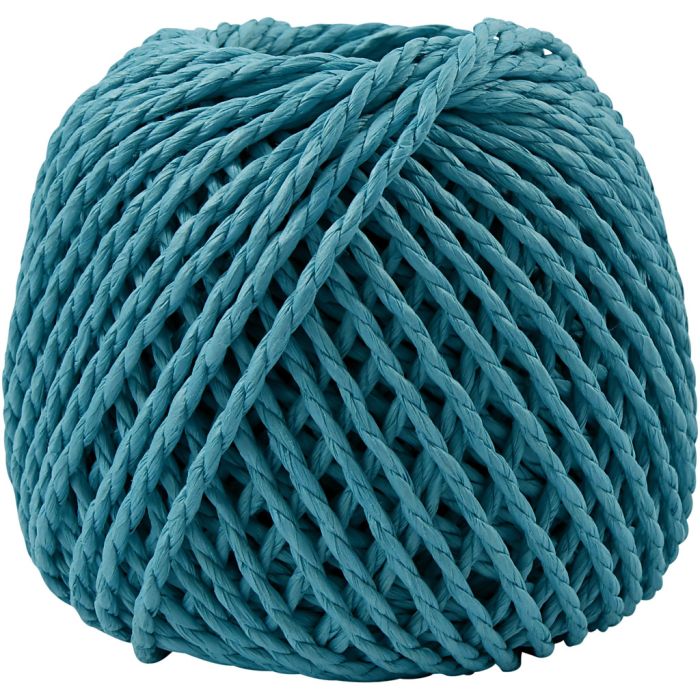 Paperyarn, tykkelse 2,5-3 mm, turkis, 150 g, 40 m/ 1 nst.