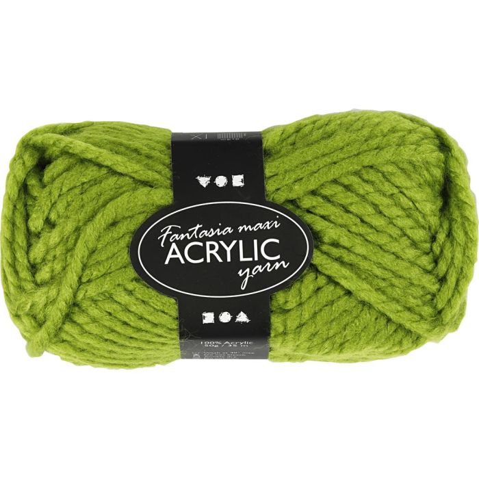 Fantasia Akrylgarn, L: 35 m, pinne 9-10, grønn, 50 g/ 1 nst.