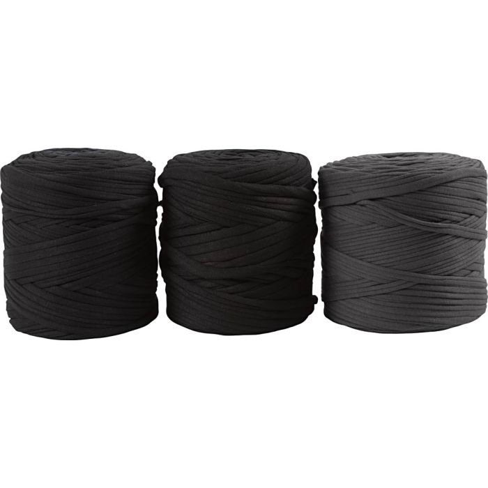 Spagettigarn, pinne 10-12,Farge kan variere , grå/svarte nyanser, 2250 g, 3x750 g/ 1 pk.